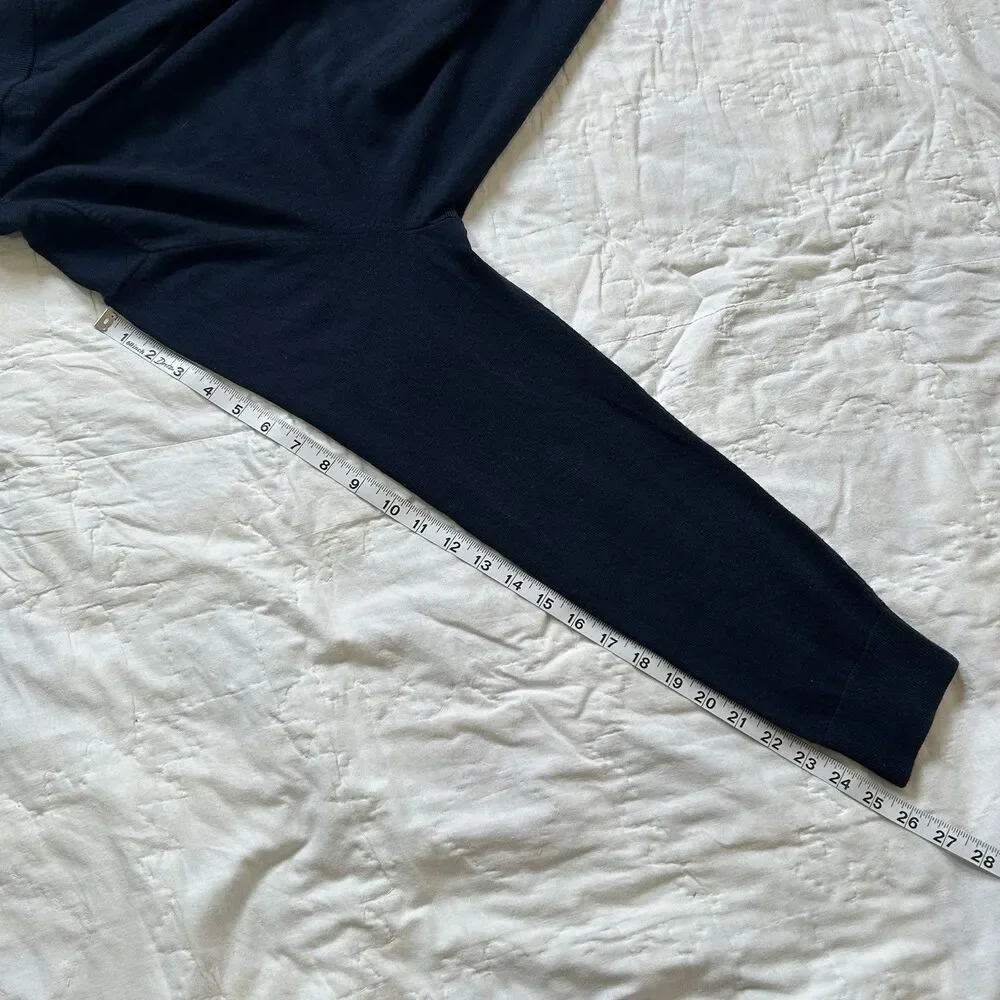 Banana Republic Merino Wool Sweater Men’s XL Navy Quarter Zip Pullover Preppy